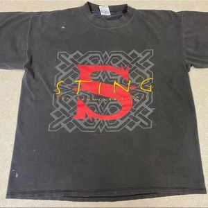 VTG GEM 1993 STING 10 SUMMONER'S TALES WORLD MUSIC TOUR CONCERT T-SHIRT X-LARGE